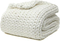 YnM Cooling Weighted Blanket, Handmade Chunky Yarn Knitted Design, Temperature by YNM