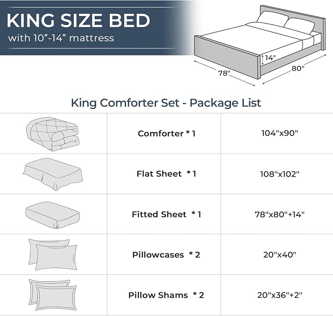 HEVUMYI Purple King Comforter Set - Image 8