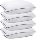 Queen Size Bed Pillows for Sleeping 4 Pack, Luxury Hotel Pillows, Comfortable by Higoom