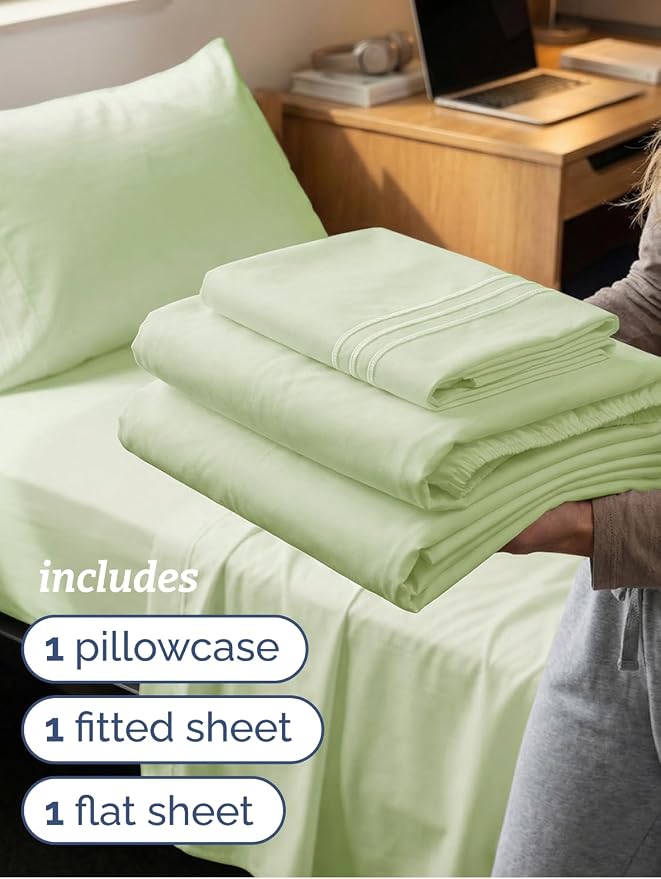 Twin XL Size 3 Piece Sheet Set - Image 3