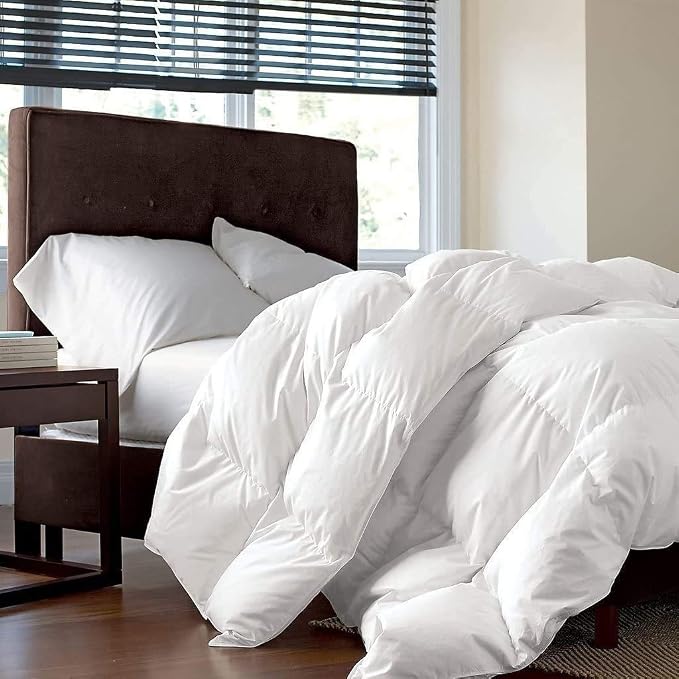 Luxurious Twin/Twin XL Size Goose Down Fiber Waterfowl Feather Fiber Comforter - Image 2