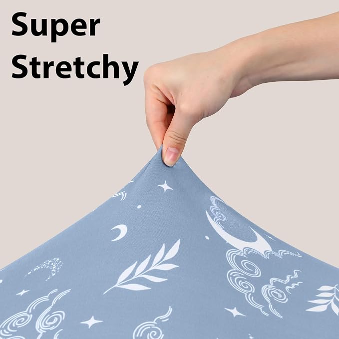 Baby Crib Sheets for Boys and Girls, 3 Pack Fitted Toddler Bed Sheets Neutral - Image 4