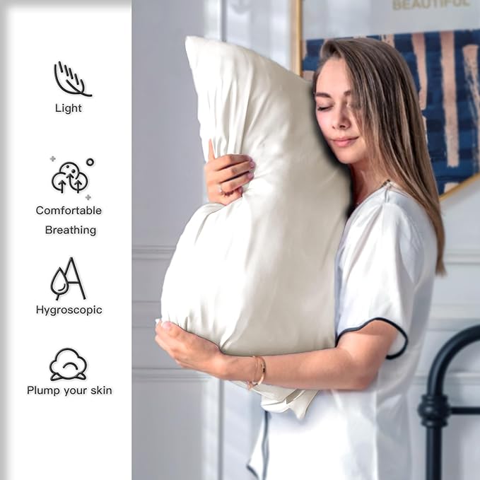Natural Mulberry Silk Pillowcase - Image 3