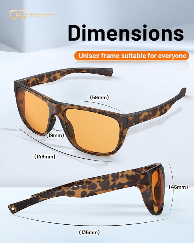 Bloomoak 100% Red Lens Blue Green Light Blocking Glasses- Dual AR Coatings - Image 6