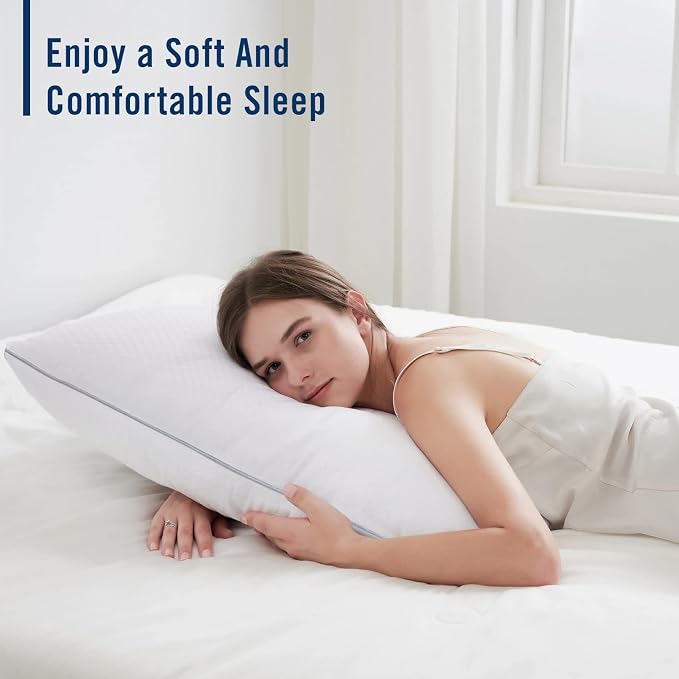 Piwaal Bed Pillows for Sleeping 2 Pack, Standard Size Pillows Set of 2 - Image 5