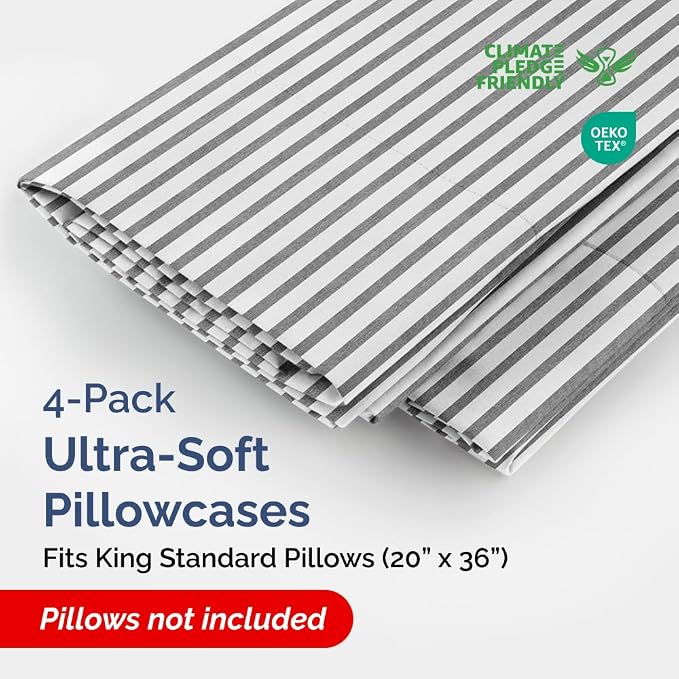 King Standard Pillow Cases Set of 4 - Image 2
