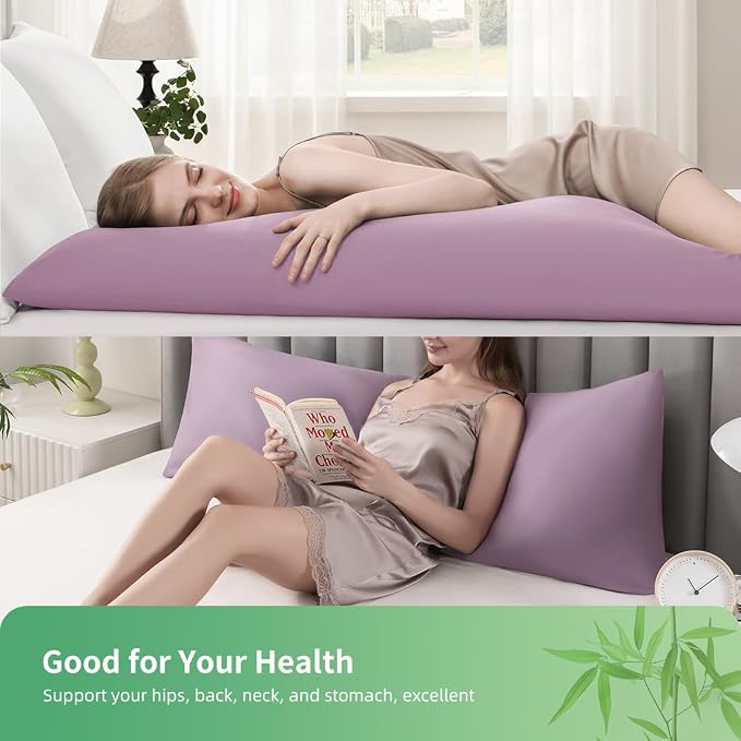 Body Pillowcase, Cooling Viscose from Bamboo Pillow Cover - Image 2