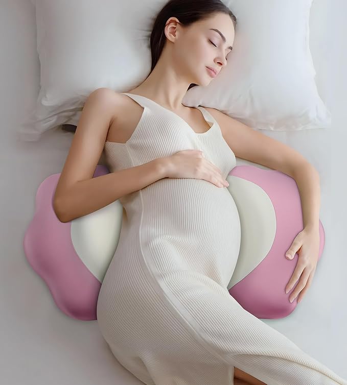 Memory Foam Maternity Pillow for Sleeping, Pregnancy Pillows Support for Back by DONAMA