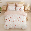 Nayoroom Pink Bow Duvet Cover Queen Size Reversible Red Cherry Duvet Cover 3 by Nayoroom