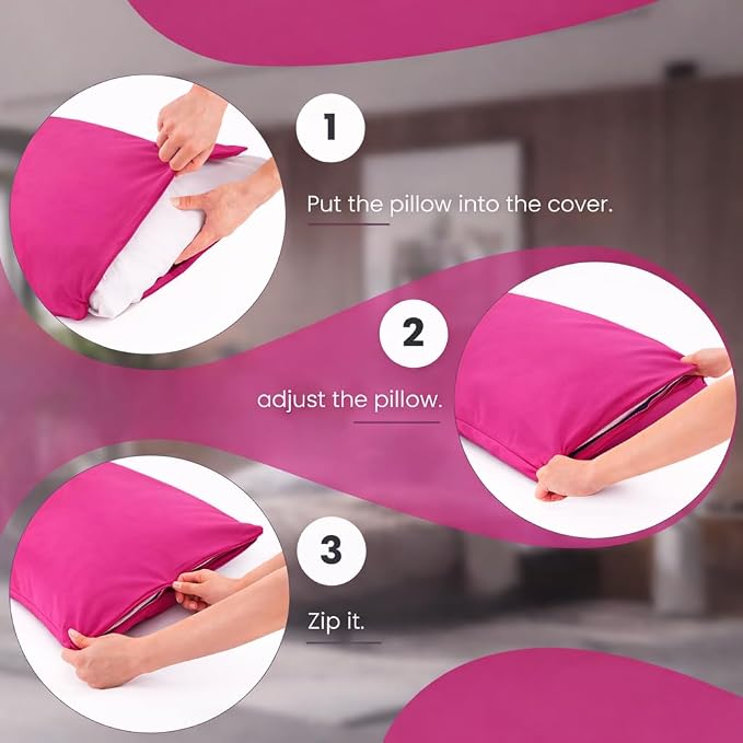 Evolive Ultra Soft Microfiber Body Pillow Cover/Pillowcases 21"x54" - Image 7