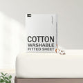 FreshCulture Pure Cotton Fitted Sheets Twin XL Size, 300 Thread Count Percale by FreshCulture