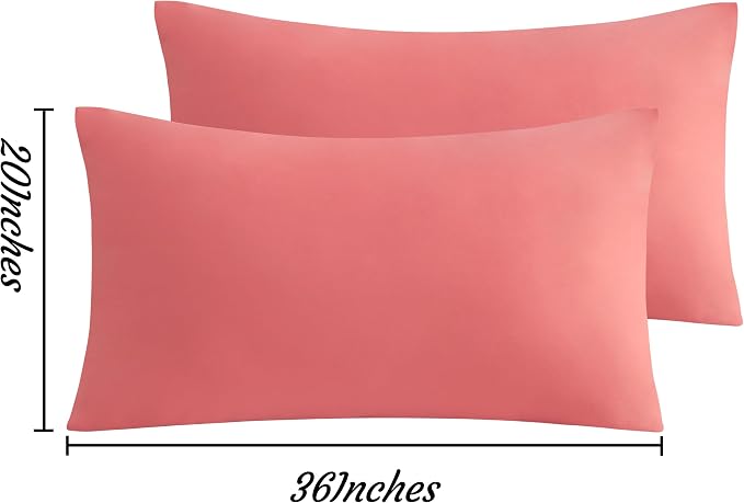 NTBAY King Pillow Cases Set of 2, 2 Pack Brushed Microfiber 20x36 Pillow Cases - Image 6