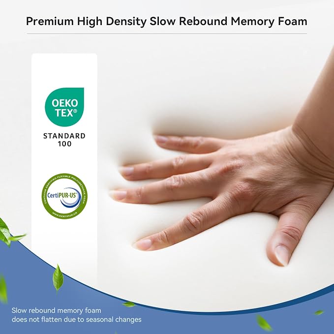 Cervical Pillow for Neck and Shoulder Support, Memory Foam Ergonomic Contour - Image 8