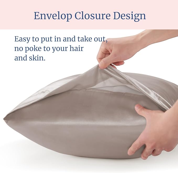BEDELITE Satin Pillowcase for Hair and Skin, Super Soft and Cooling Similar to - Image 6