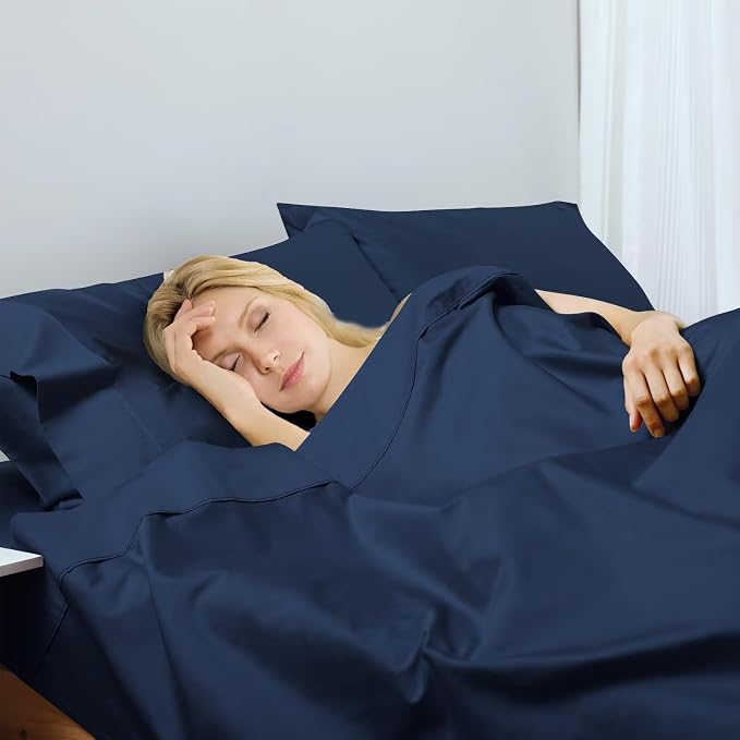 2-Pack Cotton Cal King Flat Sheet Only, 600 Thread Count 100% Egyptian Cotton - Image 6