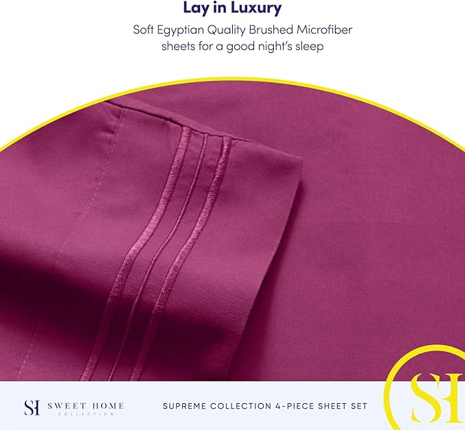 Twin Sheets - Breathable Luxury Sheets - 1800 Supreme Collection Extra Soft - Image 6