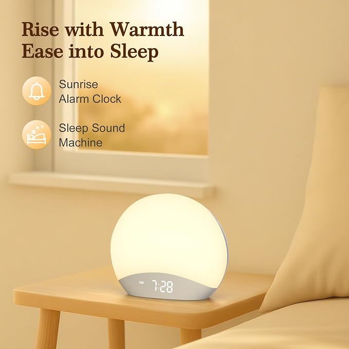 REACHER Sound Machine Sunrise Alarm Clock - Image 2