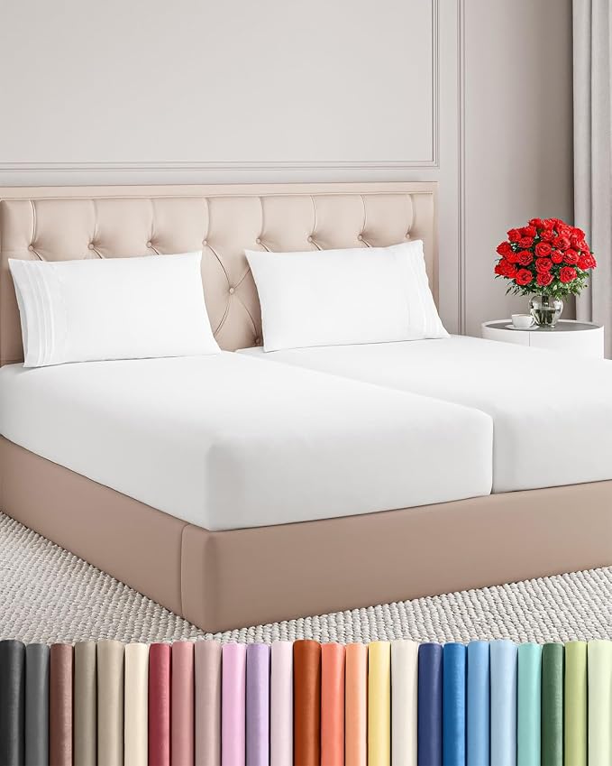Split King Size 5 Piece Sheet Set by CGKUnlimited