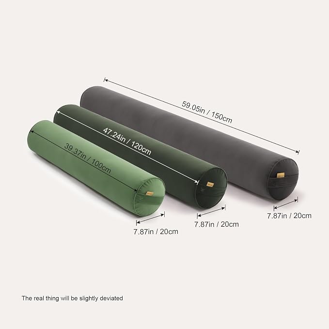 Body Pillow for Adults, Long Round Pillow, Big Cylindrical Pillow, Large Full - Image 3