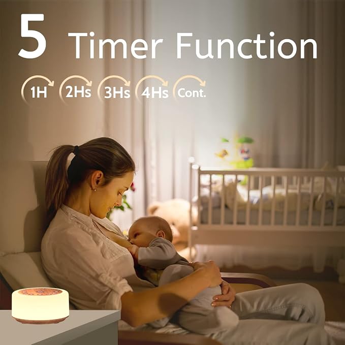 Soother Sleep Sound Machine Night Light White Noise Machine - Image 5
