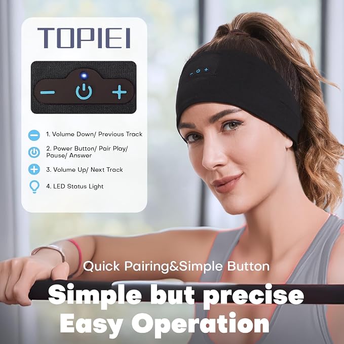 Sleep Headphones Bluetooth Headband - Image 5