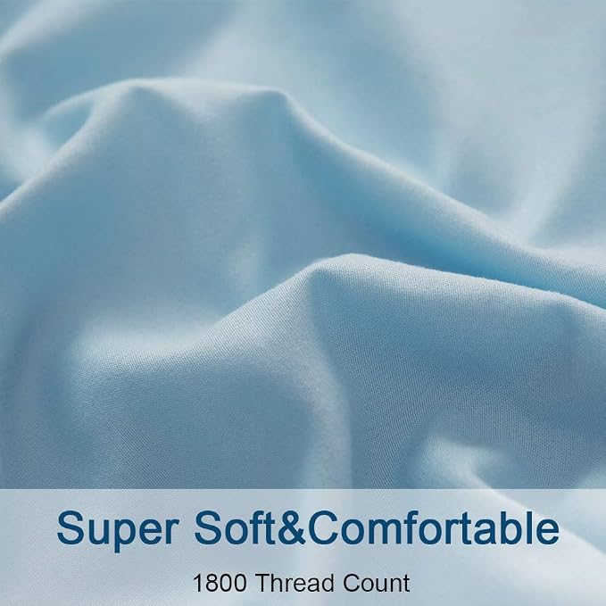 SONORO KATE Bed Sheet Set Super Soft Microfiber 1800 Thread Count Luxury - Image 5
