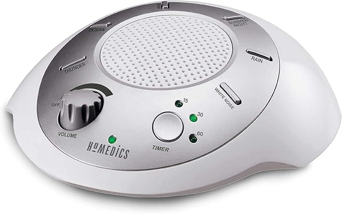 Homedics SoundSleep White Noise Sound Machine, Small Travel Size by Homedics