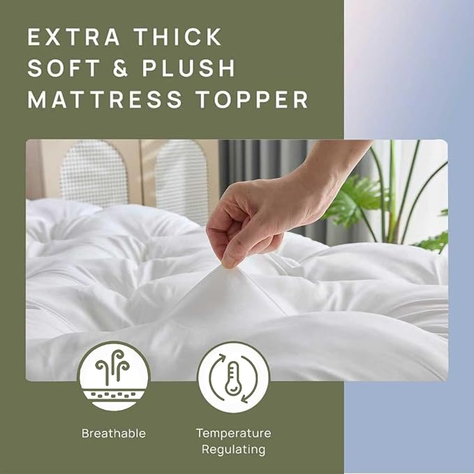 SHOUREN 5 Inch Memory Foam Mattress Topper Full - Image 5