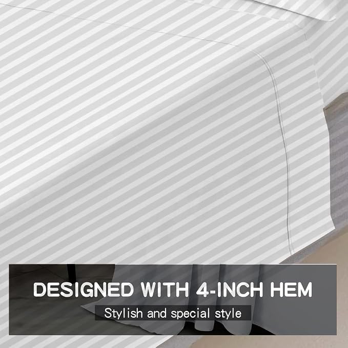 Mattress-Homes RV King 100% Egyptian Cotton Top Sheet 1Pcs, Cool & Breathable - Image 8