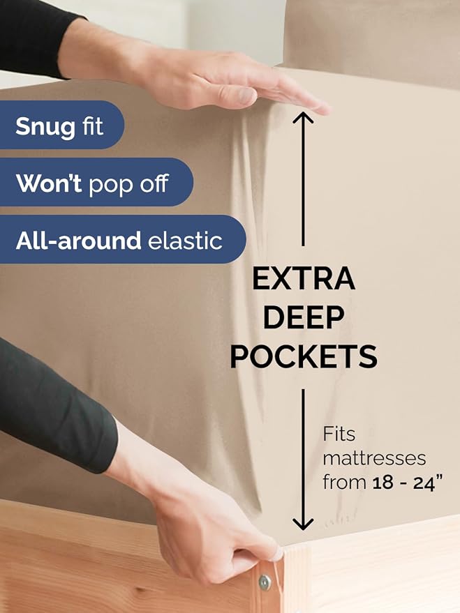 Extra Deep Twin Sheet Set - Image 3
