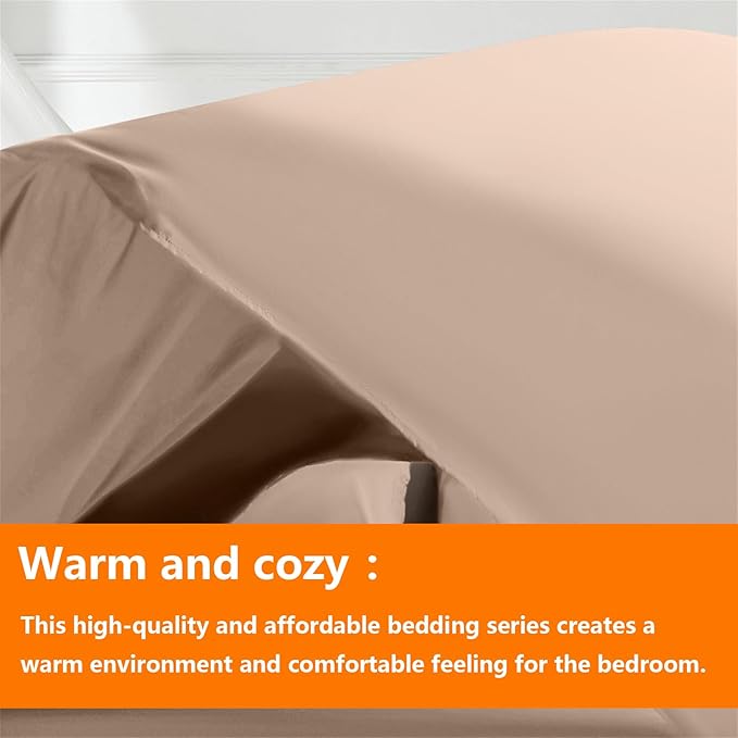 TAIMIT Beige Twin Size Comforter Set - Image 2
