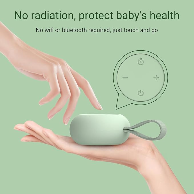 Portable Baby Sound Machine 15 Hours Battery Life, Registry Gift, Clips on Baby - Image 6