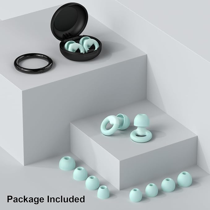JUSTRVN Ear Plugs for Sleeping, 2 Pairs of Reusable Earplugs for Noise - Image 7