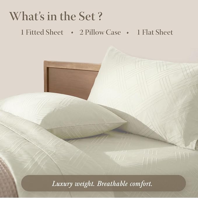 Threadmill Luxury 100% Cotton Full Bed-Sheets - Image 4