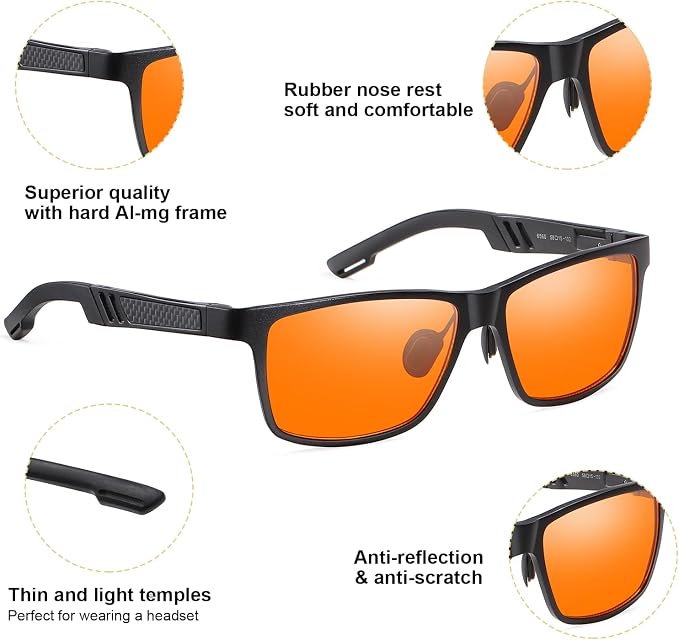 Okany Blue Light Blocking Glasses Gaming Computer Glasses Powerful Professional - Image 3