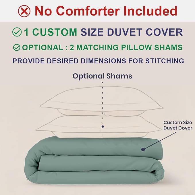 Kotton Culture Custom Duvet Cover 100% Egyptian Cotton 600 Thread Count Ultra - Image 2