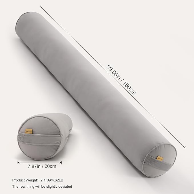 Body Pillow for Adults, Long Round Pillow, Big Cylindrical Pillow, Large Full - Image 2