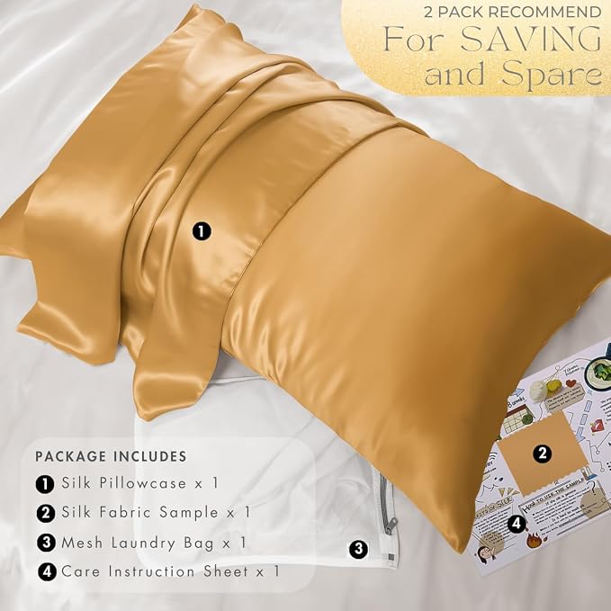 PROMEED 23 Momme Mulberry Silk Pillowcase - Image 6