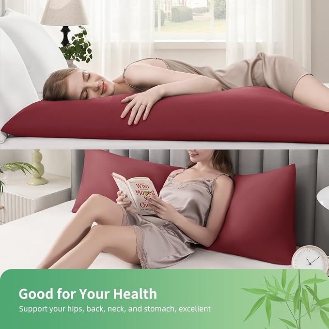 Body Pillowcase, Cooling Viscose from Bamboo Pillow Cover - Image 2