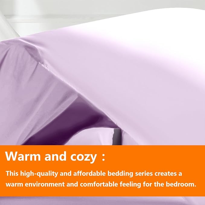 TAIMIT Light Purple Full Size Comforter Set - Image 2