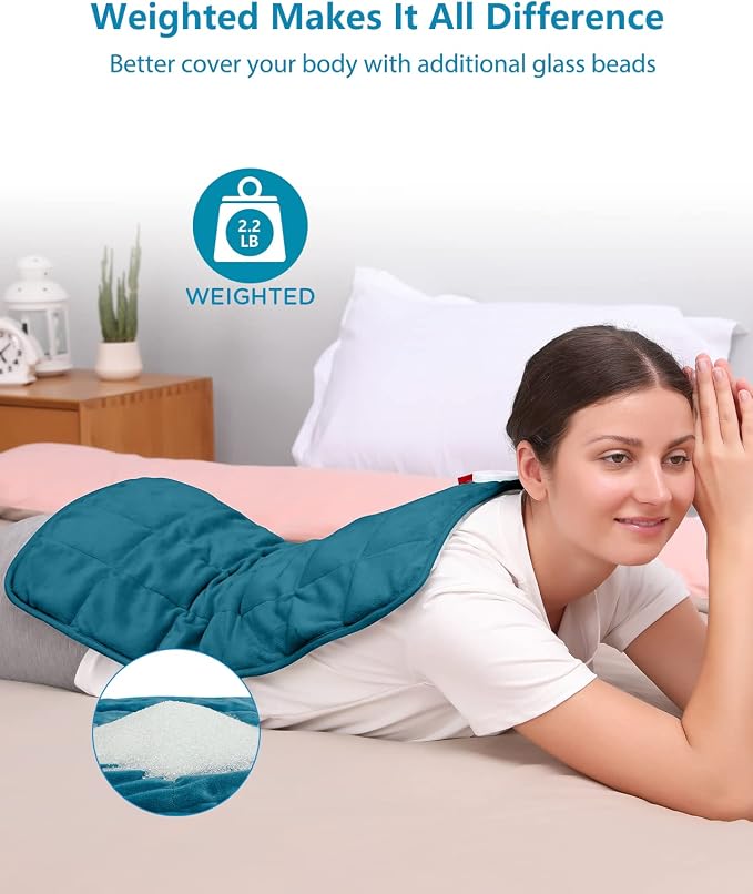Comfytemp Weighted Heating Pad for Back & Period, FSA Eligible Electric Heat Pad - Image 3