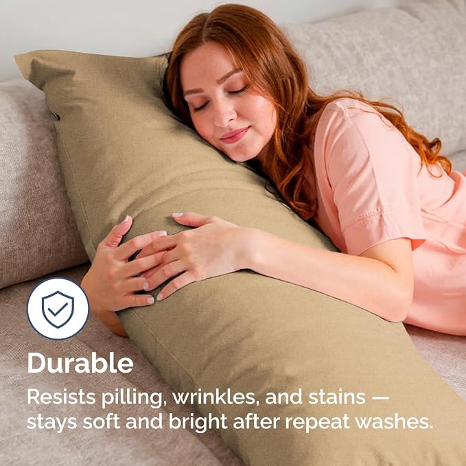 Body Pillowcases Set of 4-20x54 Long Body Pillow Case - Image 4