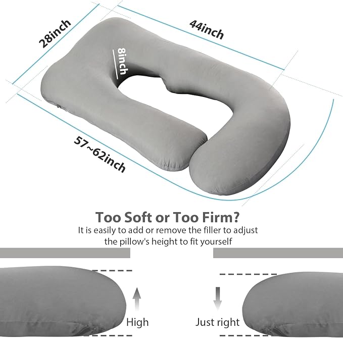 BATTOP Pregnancy Pillows for Sleeping, Full Body Maternity Pillow - Image 8
