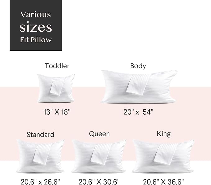 FAUNNA 600TC 100% Cotton Pillow Protectors, King Size, 4 Pack, Oeko-TEX - Image 7