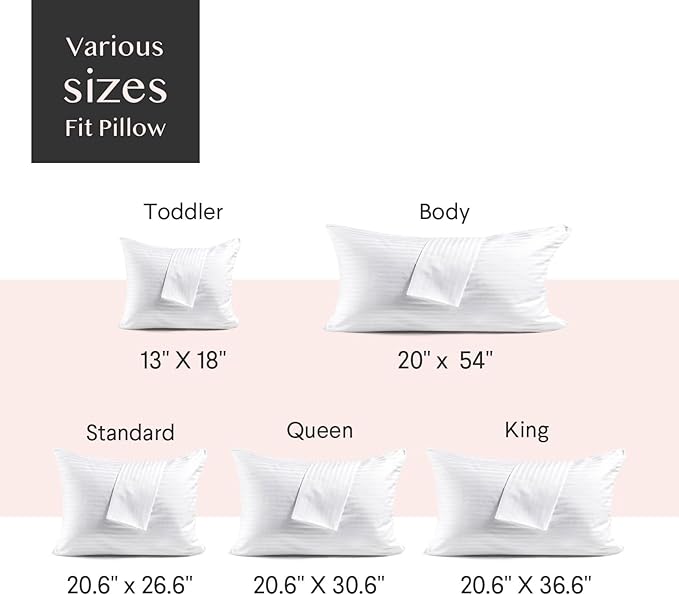 FAUNNA 600TC 100% Cotton Pillow Protectors, King Size, 2 Pack, Oeko-TEX - Image 7