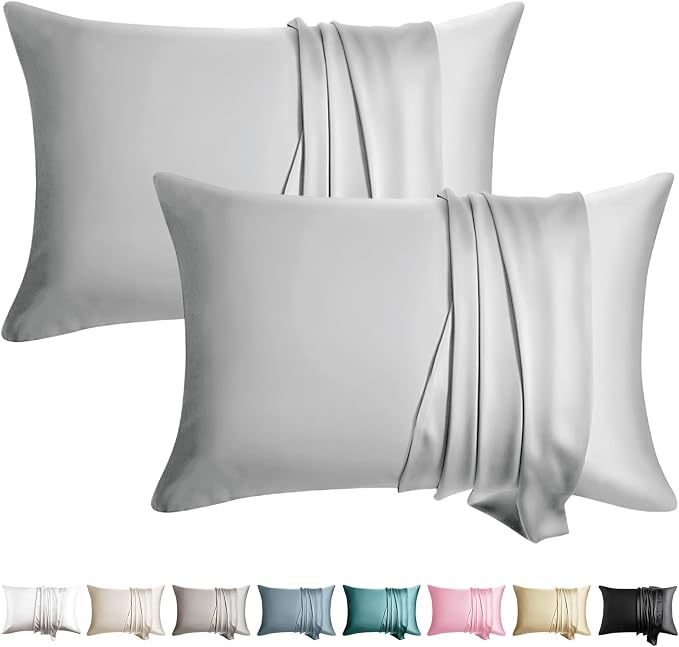 100% Silk Pillowcase for Hair and Skin Toddler Size 2 Pack Mulberry Silk Pillow by WLOSJ