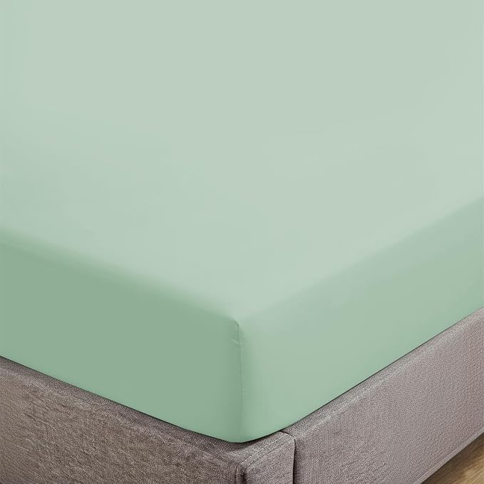 Feather & Stitch Fitted Bottom Sheet Only Twin Size 500 TC-1 Piece 100% Cotton by FEATHERSTITCHNEWYORK