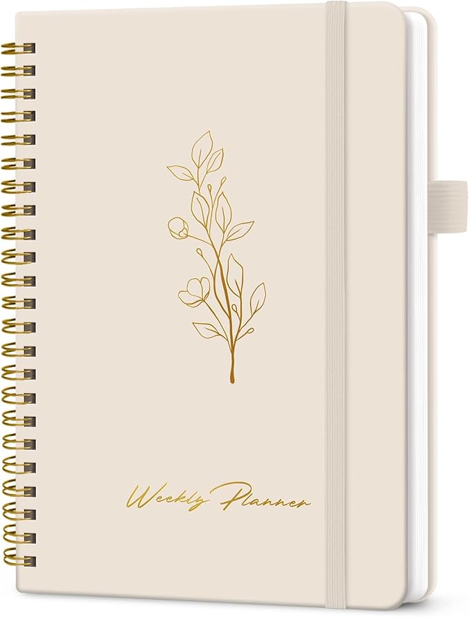Undated Weekly Planner, Weekly To Do List Notebook by Taja