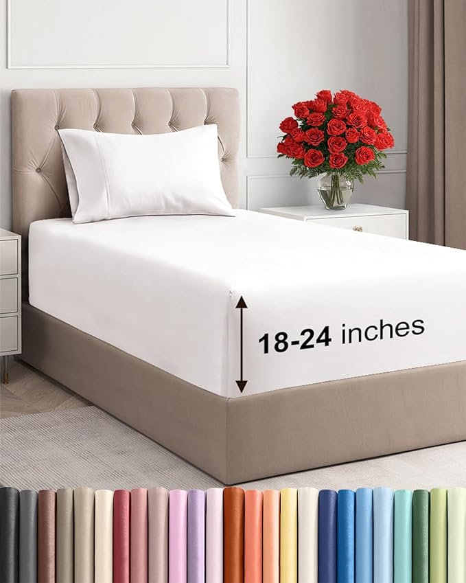 Extra Deep Twin Sheet Set by CGKUnlimited