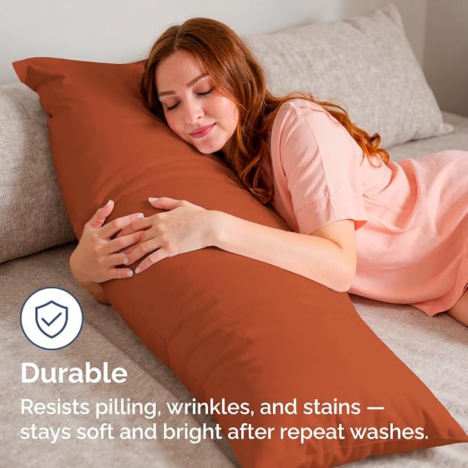 Body Pillowcases Set of 4-20x54 Long Body Pillow Case - Image 4